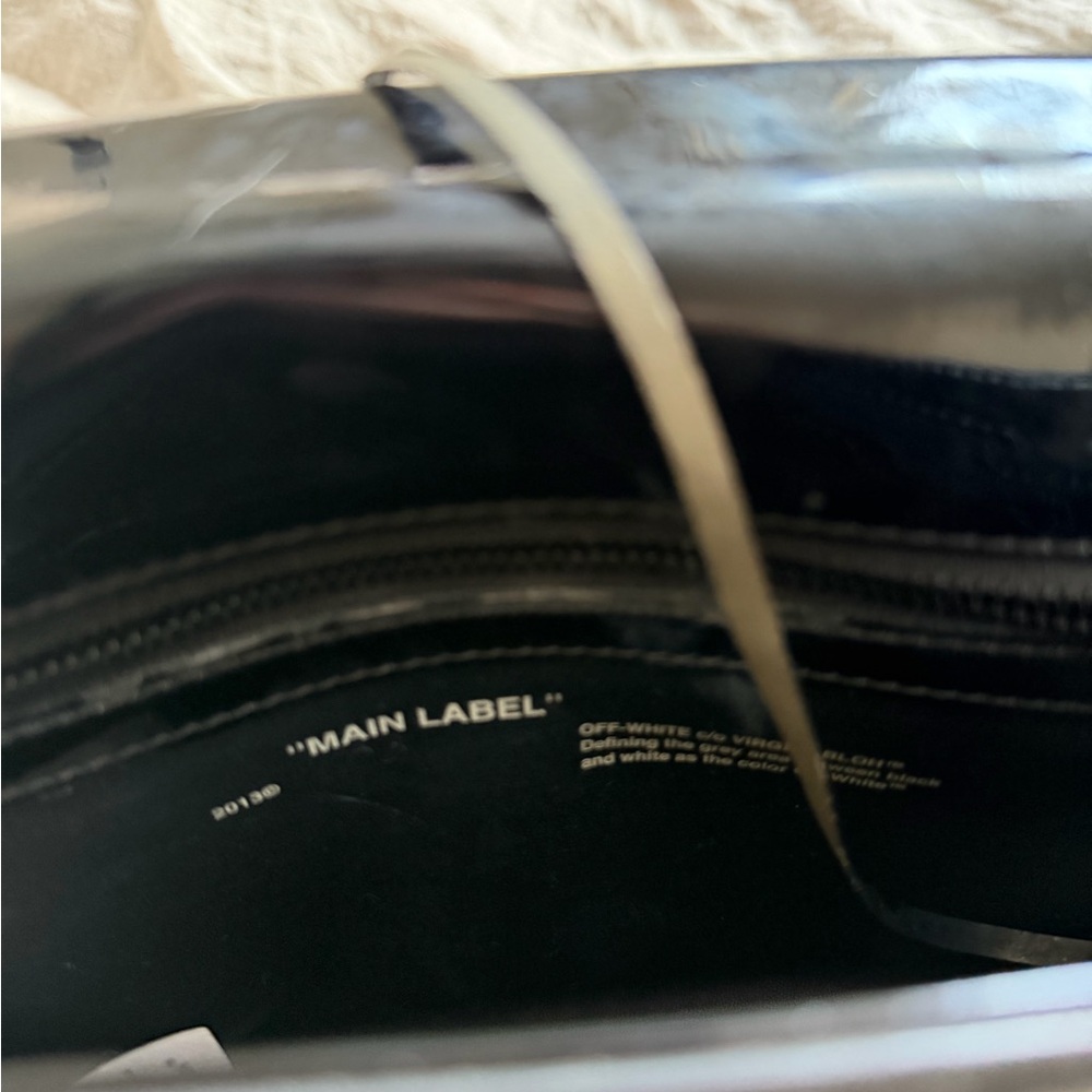 Off-White Black Mirror Binder Clip Bag - Picture 2 of 8